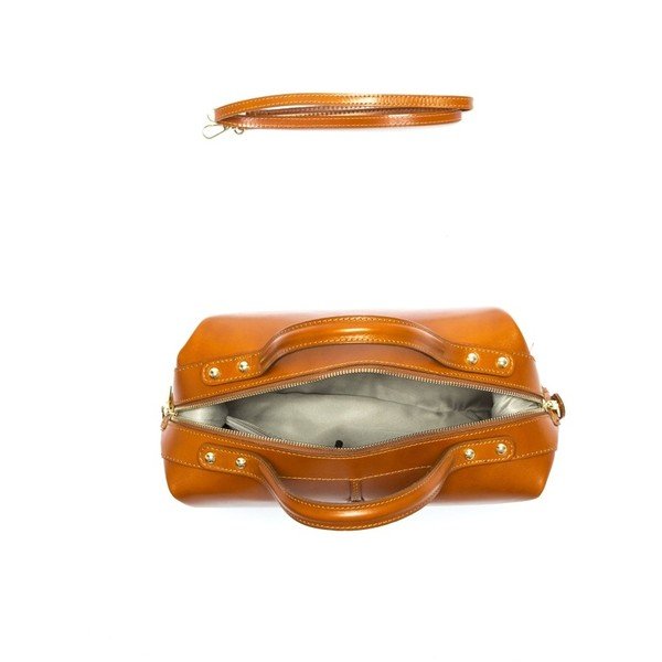 Kožená kabelka Anna Luchini 355L Cognac-image-1