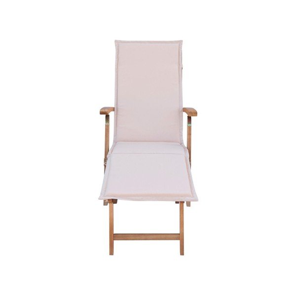 Bílé  zahradní lehátko z akátového dřeva SOB Garden-image-1