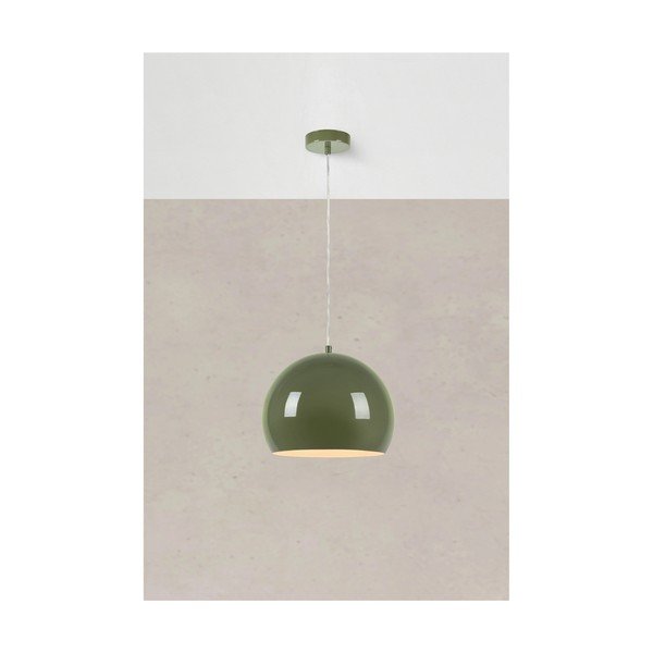 Roheline rippvalgusti metallist varjuga ø 28 cm Pop - Markslöjd-image-1