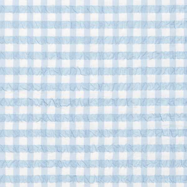 Valge ja helesinine krepp voodipesu üheinimesevoodile 140x200 cm Bæk&Bølge - JUNA-image-2