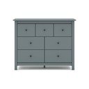 Hallikasroheline männipuidust kummut 110x80x40 cm Misti – Marckeric