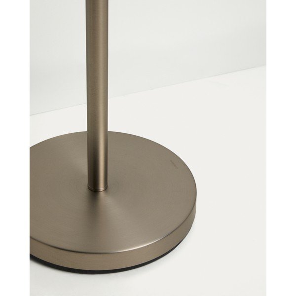 Hõbedane põrandalamp tekstiilist varjuga (kõrgus 153 cm) Navat - Kave Home-image-4