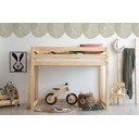 Tõstetud lastevoodi männipuidust 70x160 cm CLPBA - Adeko