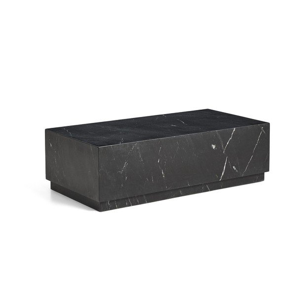Must marmorist kohvilaud 50x100 cm Sorein - Kave Home