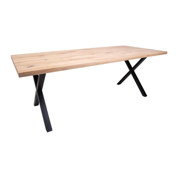Jídelní stůl z dubového dřeva House Nordic Montpellier White Oiled Oak, 200 x 95 cm