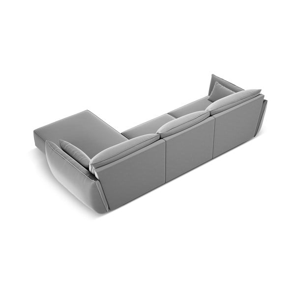 Helehall sametist nurgadiivan (parem nurk) Vanda - Mazzini Sofas-image-3