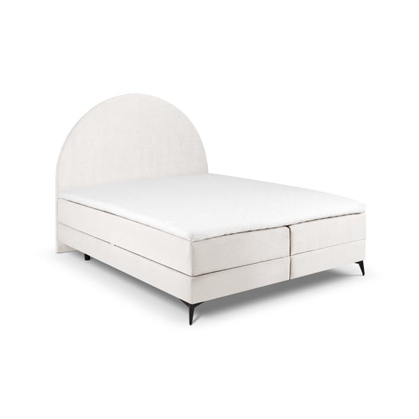 Beež kastipingiga voodi koos hoiualusega 160x200 cm Sunrise - Cosmopolitan Design