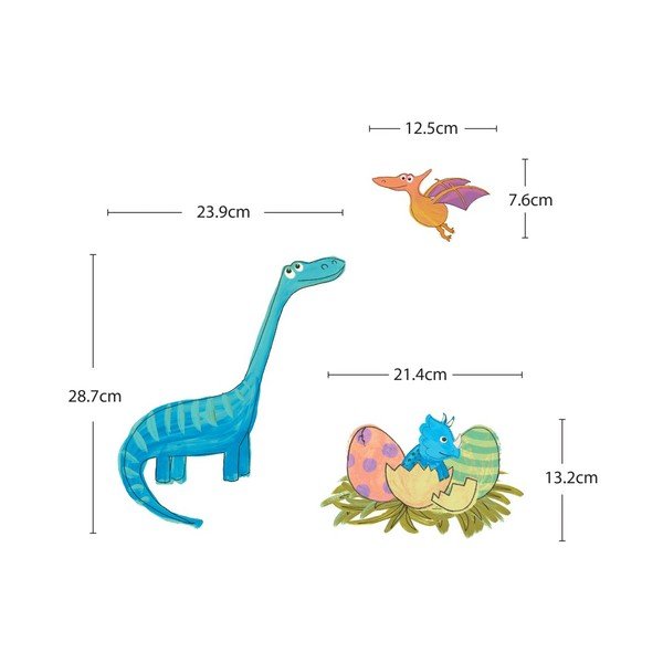 Seinakleebis Värviline Dino - Ambiance-image-2