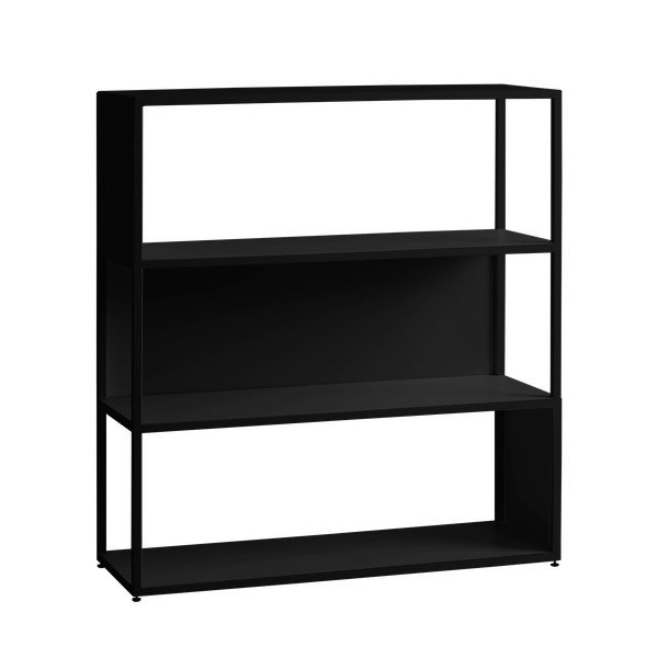 Černá knihovna Custom Form Hyller Side, výška 110 cm