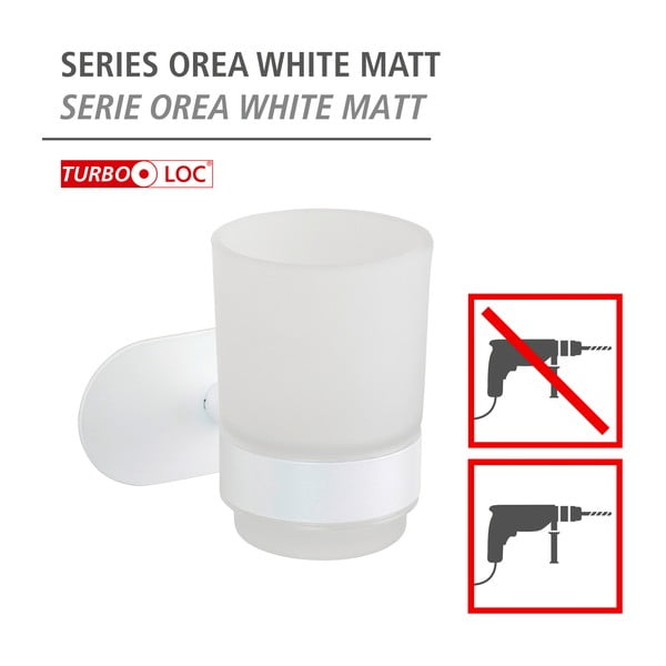 Valge isehoidev klaasist hambaharjatops Orea - Wenko-image-4