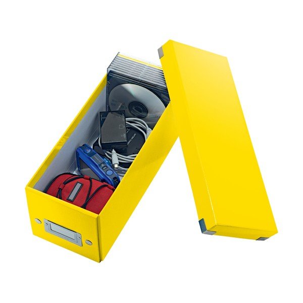 Kollane papist hoiukarp kaanega 14x35x14 cm Click&Store - Leitz-image-2