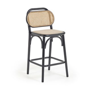 Mustad jalakapuidust baaritoolid 2tk komplektis (istme kõrgus 65 cm) Doriane – Kave Home