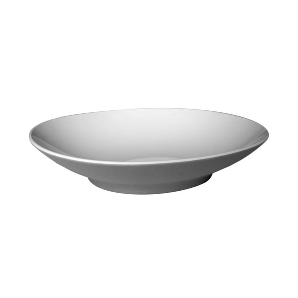 Šedý polévkový talíř Entity, 22.2 cm