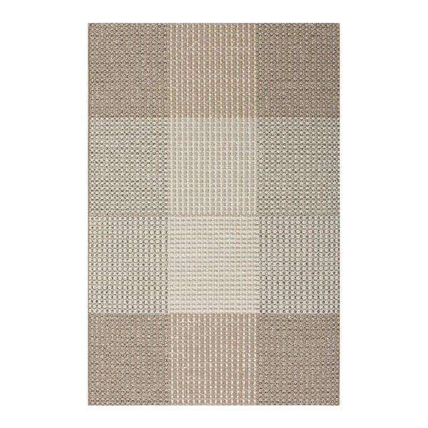 Béžový ručně tkaný vlněný koberec Linie Design Genova, 50 x 80 cm