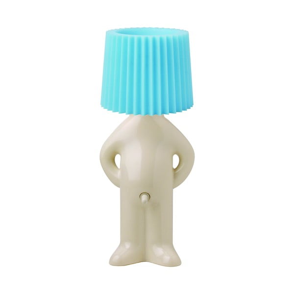 Lampa Mr. P One Man Shy, modré stínidlo