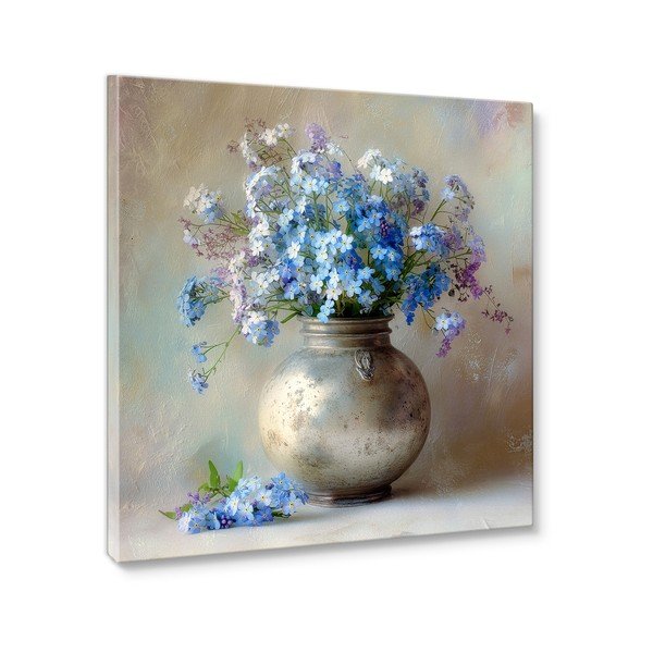 Trükitud pilt lõuendil 32x32 cm Forget-me-not - Styler-image-4