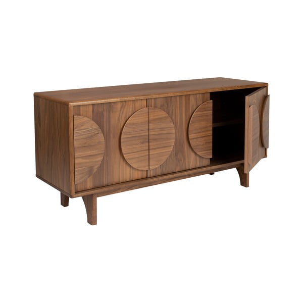 Pruun pähklipuust madal kapp 120x58 cm Groove - Zuiver-image-3