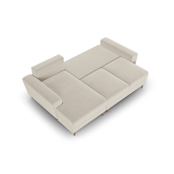 Beež sametist panipaigaga nurgadiivanvoodi (vasak nurk) Kyoto - Cosmopolitan Design-image-2