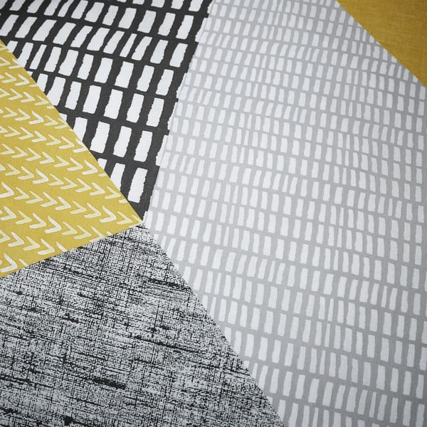 Kollane-hall voodipesu 200x135 cm Larsson Geo - Catherine Lansfield-image-4