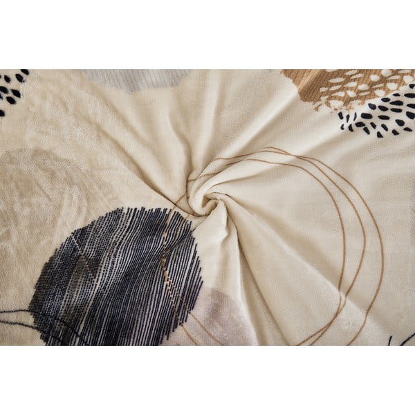 Helepruun mikroplüüsist voodipesu üheinimesevoodile 140x200 cm Circles - My House-image-1