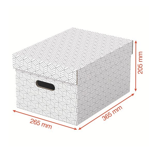 3 valge hoiukarbi komplekt, 26,5 x 36,5 cm - Esselte Home-image-2