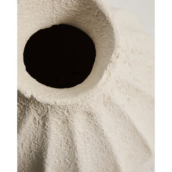 Kreemikas käsitöö/kõrge papjeemašee vaas (kõrgus 46,5 cm) Arquena - Kave Home-image-2