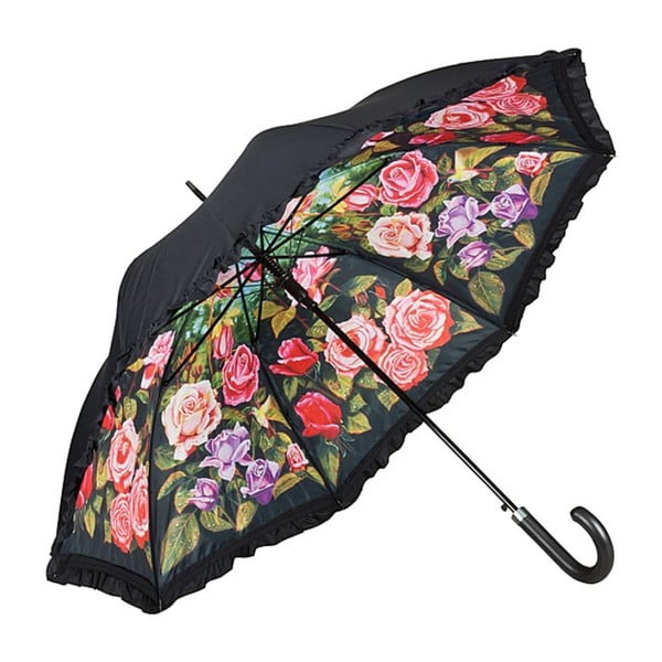 Holový deštník s dvojitou vrstvou Von Lilienfeld Rose Garden Double Layer, ø 100 cm