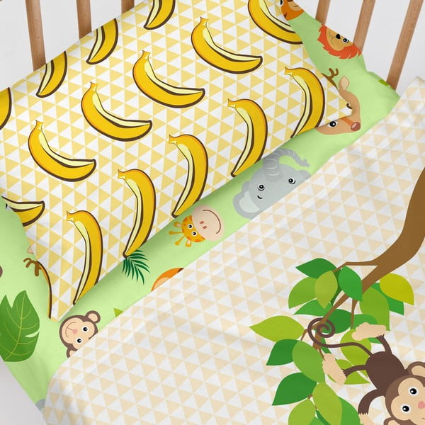 Roheline elastne puuvillane lina , 60 x 120 cm Wild - Mr. Fox-image-4