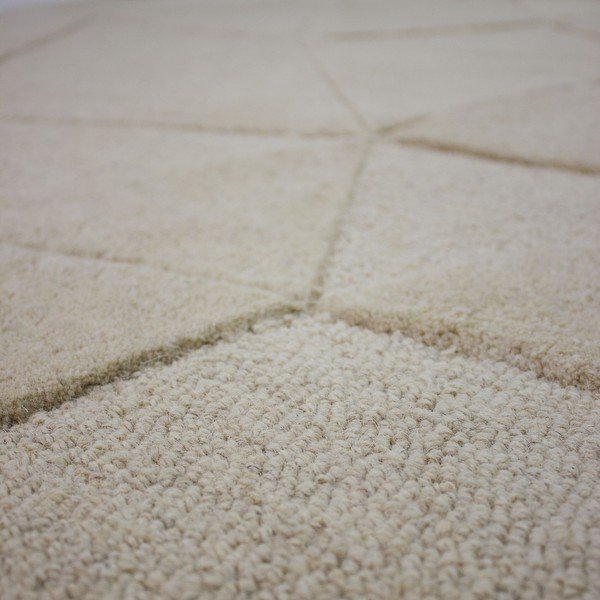 Beež käsitsi kootud villane ümmargune vaip ø 160 cm Shard - Flair Rugs-image-2