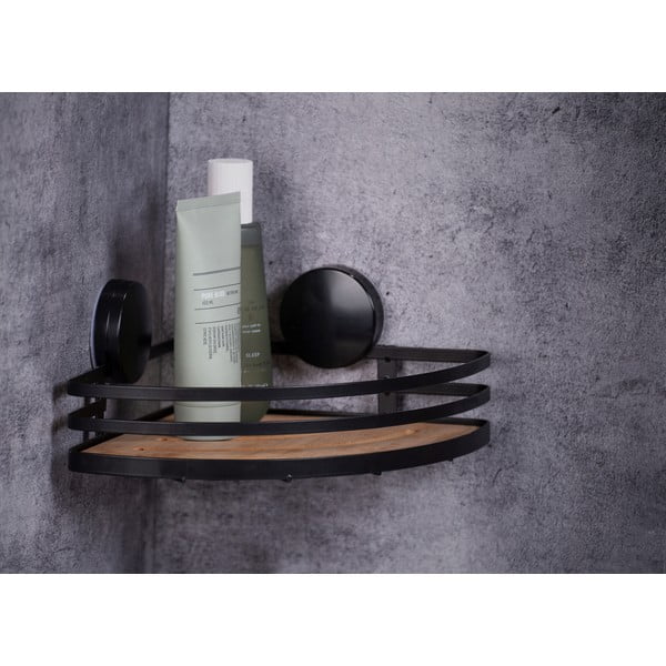 Must nurgas vannitoa riiul Alba - Wenko-image-1