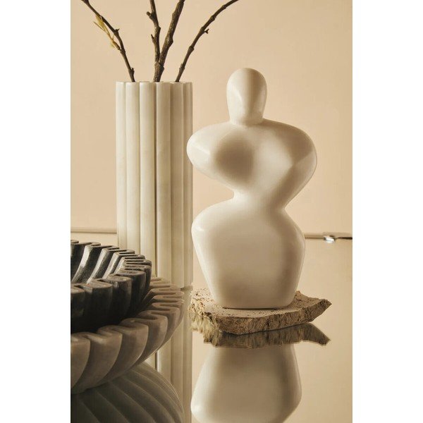 Valge marmorvaas (kõrgus 20 cm) Savio - Premier Housewares-image-2