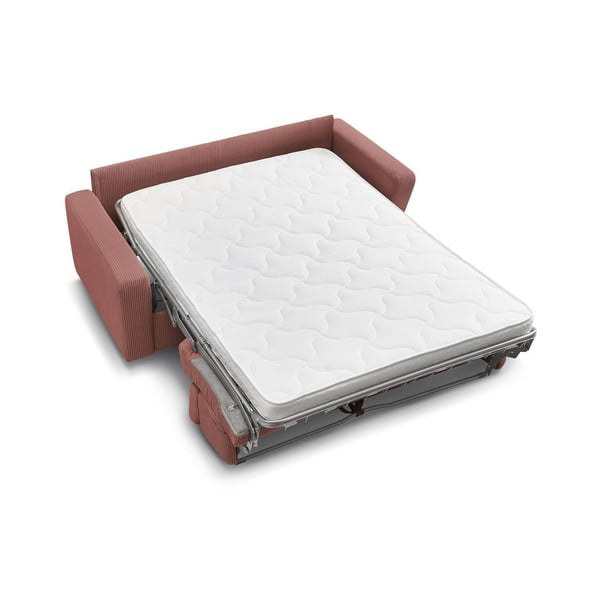 Roosa velvetist diivanvoodi 195 cm Monaco - Bobochic Paris-image-4