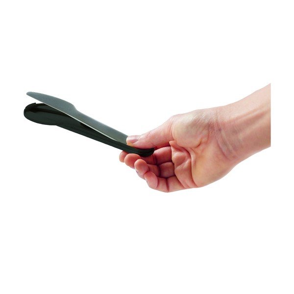 Must/hõbedane roostevabast terasest reisisöögiriistade komplekt (3 tk) To Go - Lékué-image-3