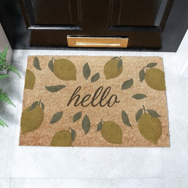 Kookoskiududest uksematt 40x60 cm Hello Lemons - Artsy Doormats-image-2