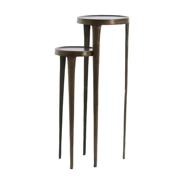 Metallist ümmargused lauad 2 tk komplektis 35x35 cm Tobias - Light & Living