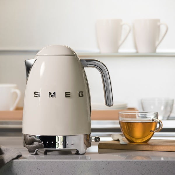 Kreem roostevabast terasest veekeetja 1,7 l Retro Style - SMEG-image-2