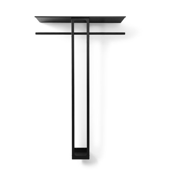 Must terasest seinanagi koos riiuliga 100 cm Luno Large - Spinder Design-image-2