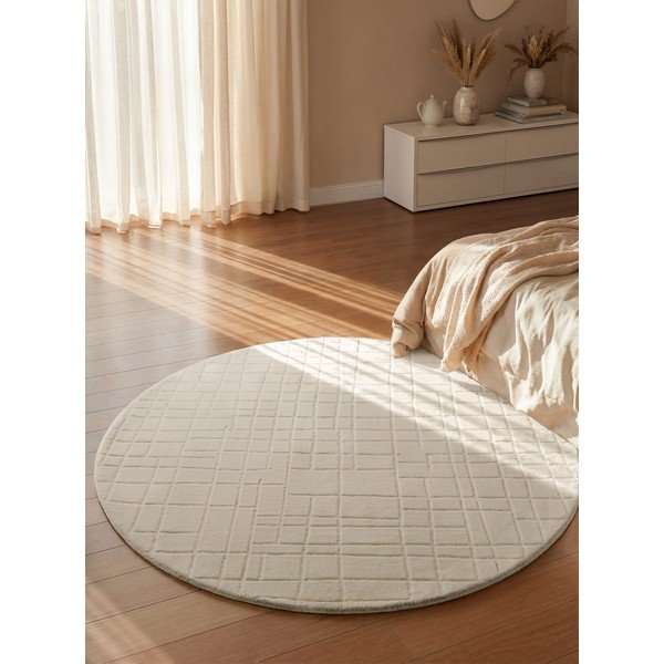 Kreemikas ümmargune villane vaip ø 200 cm Kenso - Villeroy&Boch-image-1