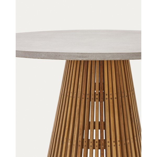 Ümmargune aia söögilaud ø 120 cm Alcaufar - Kave Home-image-2