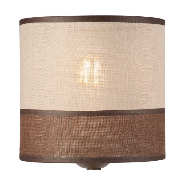 Tumepruun laualamp tekstiilist varjuga, kõrgus 30 cm Andrea - LAMKUR-image-4