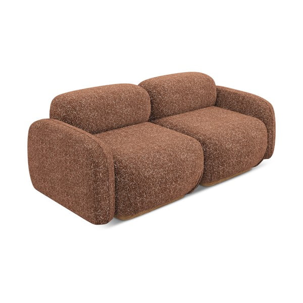 Oranž/pruun moodulsofa 190 cm Ailani - Makamii-image-3