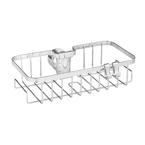 Isekandev vannitoa riiul roostevabast terasest hõbedases toonis Floresta - Wenko-image-3