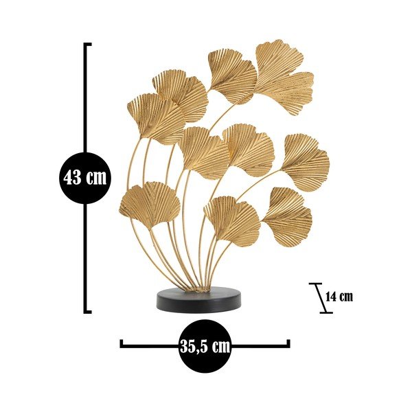 Metallist kuju kuldse kaunistusega Wind Leaf - Mauro Ferretti-image-2