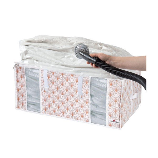 Roosa vaakumkapp riiete hoidmiseks Signature 3D vaakumkott, 210 l Blush - Compactor-image-1