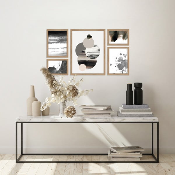 Maalid, 5 tk komplektis 30x40 cm Planets - Malerifabrikken-image-1