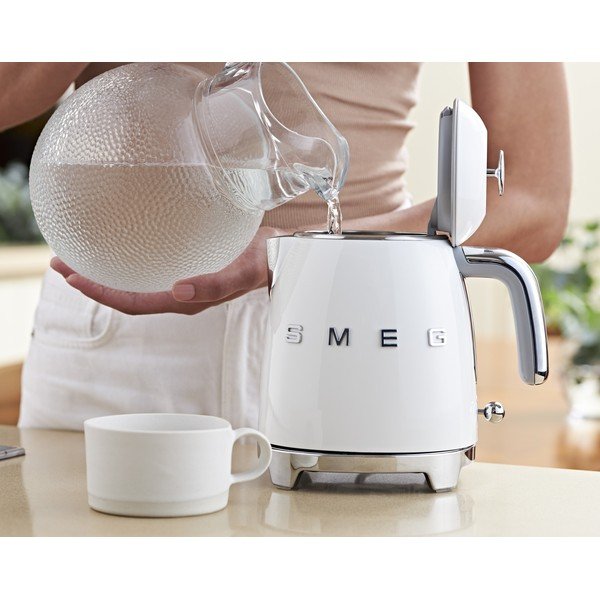 Valge roostevabast terasest veekeetja 800 ml Retro Style - SMEG-image-1