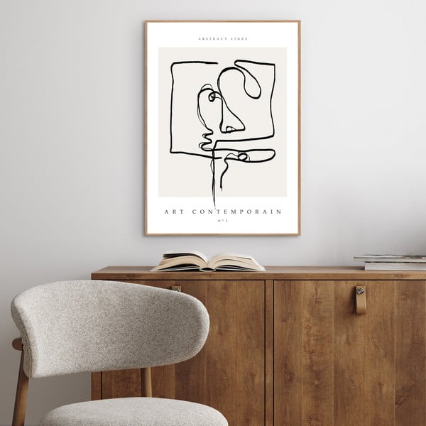 Plakat raamis 70x100 cm Art Contemporain - Malerifabrikken-image-1