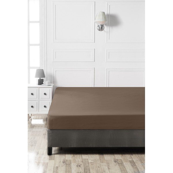 Pruun puuvillane kummiga lina 140x200 cm - Mijolnir-image-2