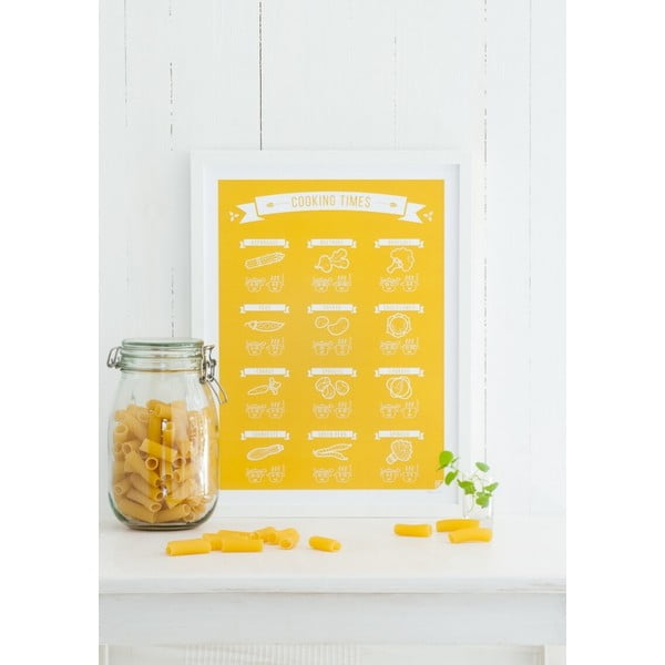 Plakát Follygraph Cooking Times Yellow, 70x100 cm
