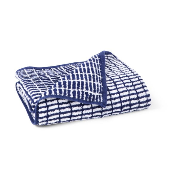 Valge/sinine bambuse seguga froteerätik 50x100 cm Nuance - JUNA